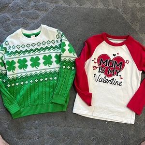 Valentine and St Patrick’s Day Top bundle